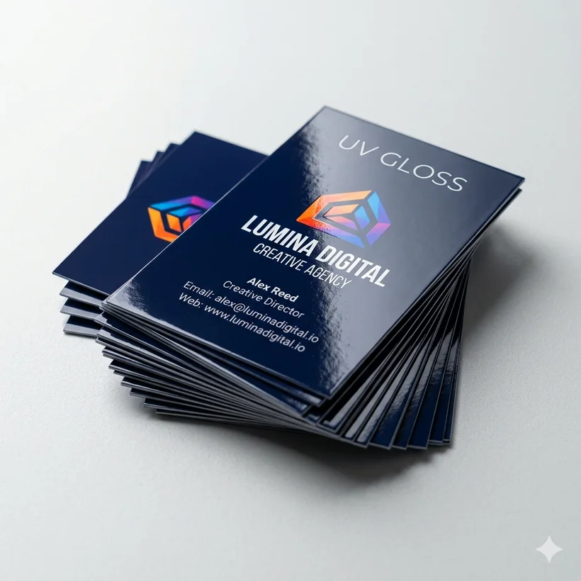 Standard 14pt UV gloss business cards